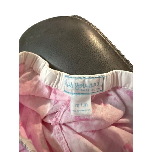 Be As You Are Pajama Pants. Size Medium. Pink with I Love Boys written all over - Picture 4 of 4